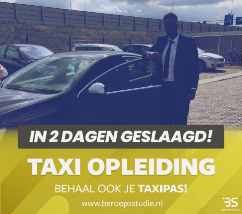 Geslaagde voor de taxi opleiding