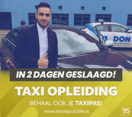 Taxipas behalen rotterdam geslaagde