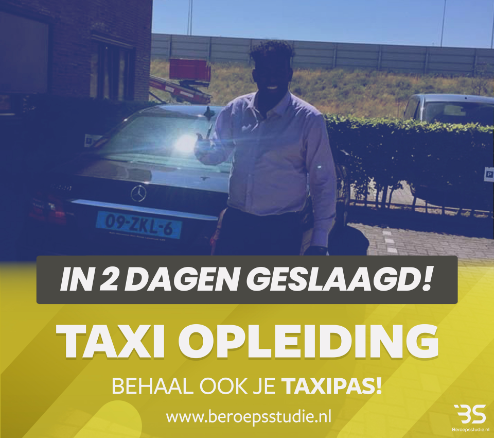 Taxi cursus geslaagde